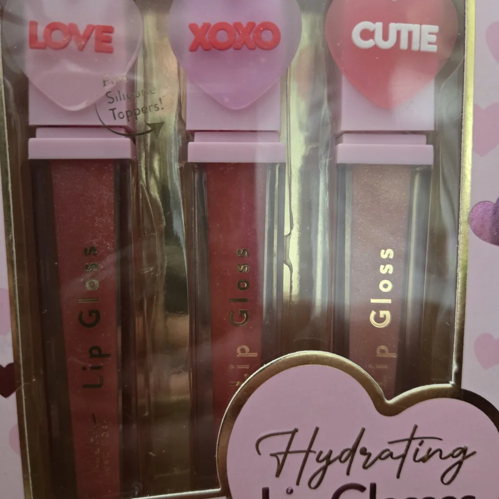 Nicole Miller Hydrating Lip Gloss Trio - Pink, Mauve, Berry